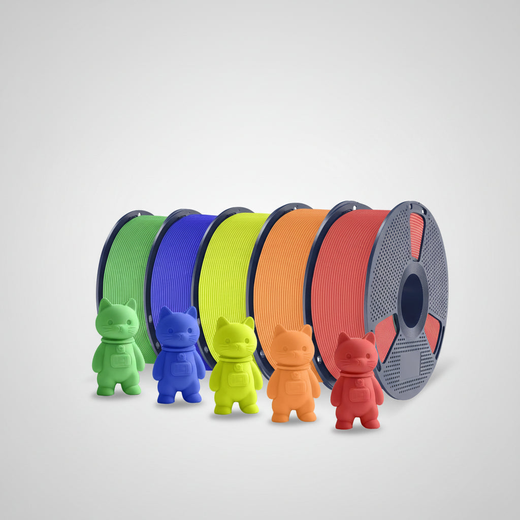 PLA Matte 3D Filament FDM Printers Colorful Environmentally Friendly Materials