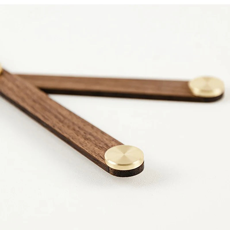 WoodSphere - Moderne Grote DIY Wandklok Mechanisme met Walnoothouten Wijzers