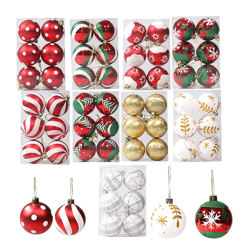 WinterGlans - Elegante Sneeuwvlok Kerstballen