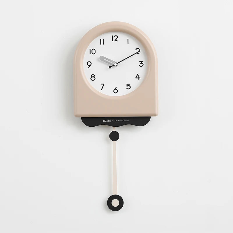 CremePendulum - Korean Style Wall Clock with Modern Design