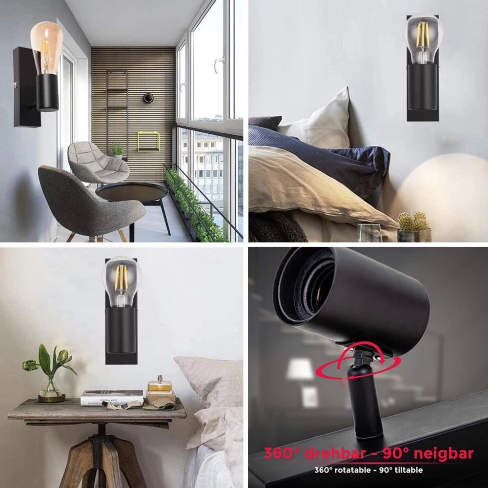 RetroLuxe - Candeeiro de Parede para Iluminação Elegante