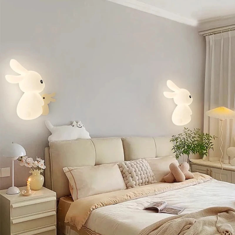 RabbitLight - Shady LED Rabbit Wall Lamp for Children's Rooms