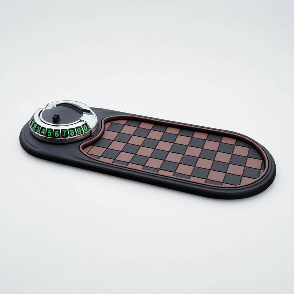 Car Phone Holder Dashboard Mat Non Slip Storage Compartment