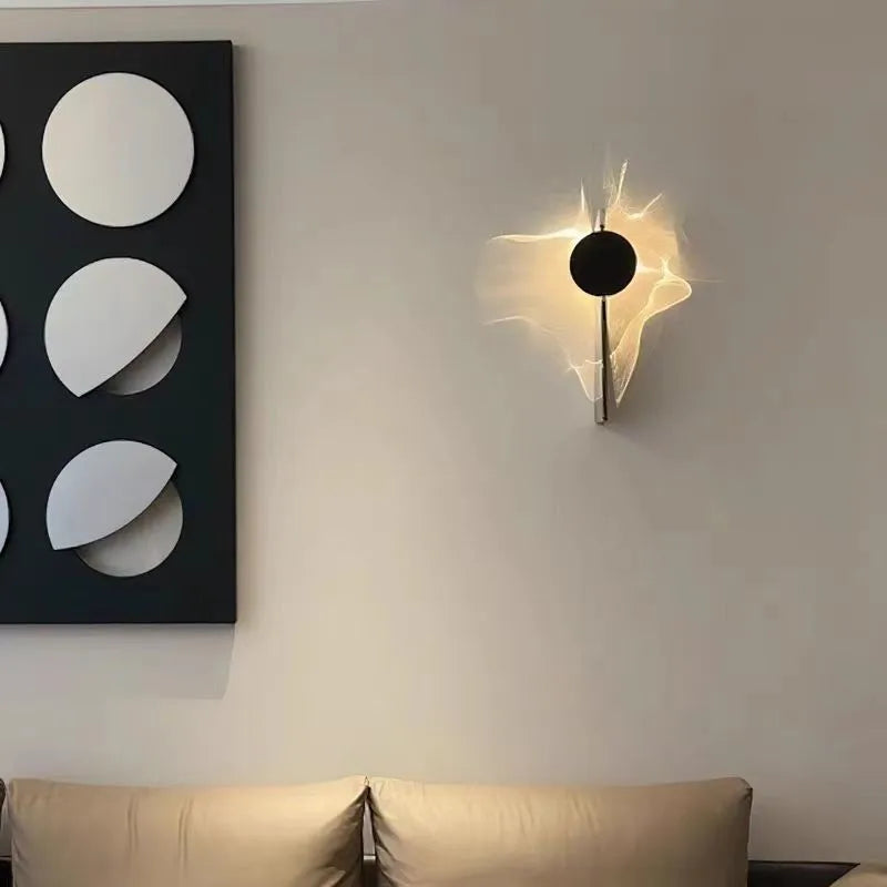 RippleGlow - Luxury Rotating Wall Lamp for Bedroom and Living Room