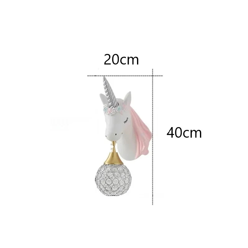 UnicornLight - Children's Room Wall Lamp Modern Cartoons Sconce Lamp