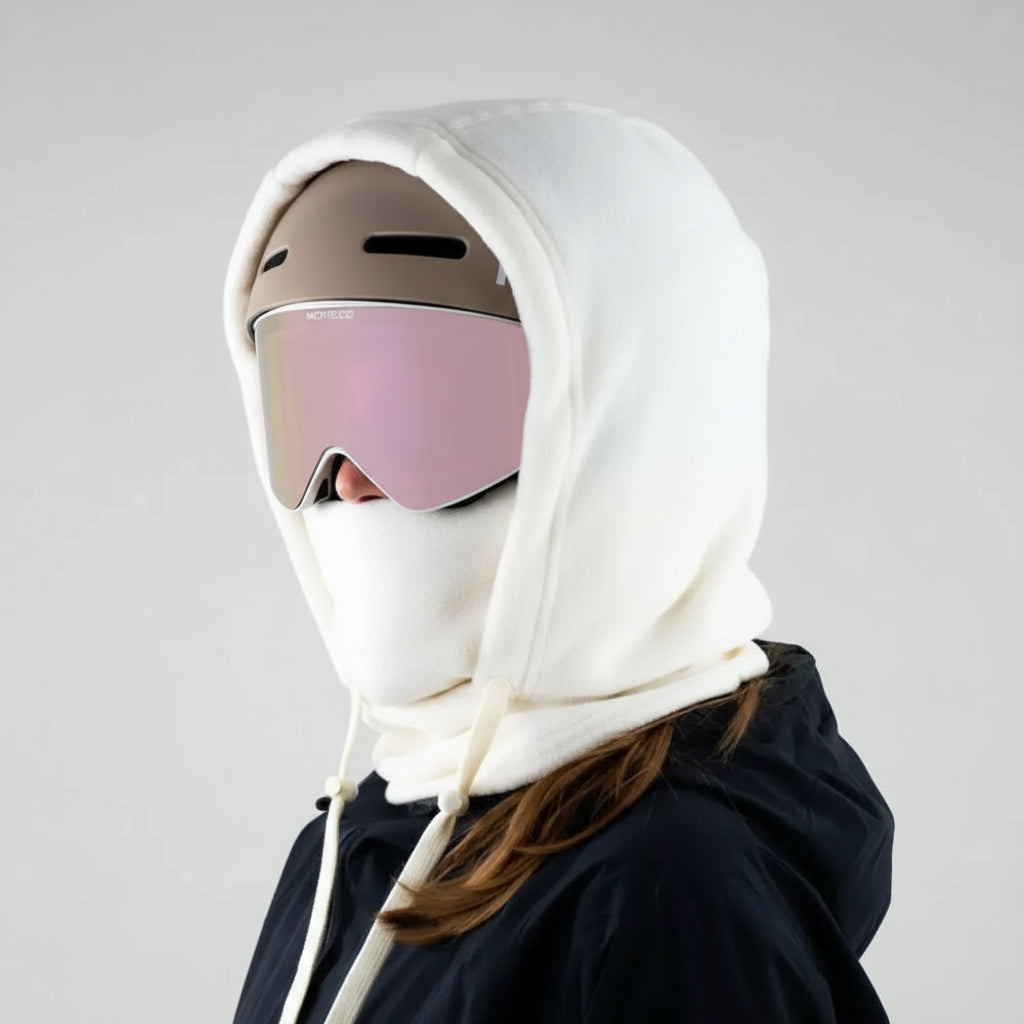 Waterproof Fleece Hat Outdoor Activities Windproof Adjustable 3in1 Function