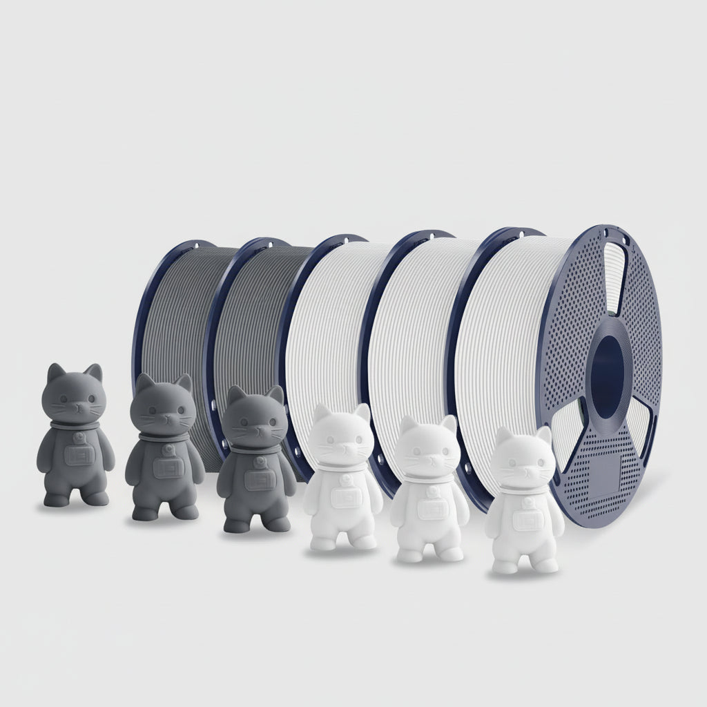 PLA Matte 3D Filament FDM Printers Colorful Environmentally Friendly Materials