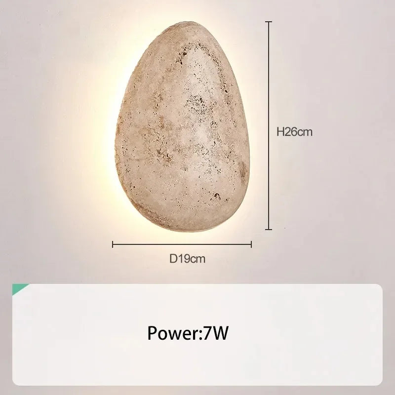 ZenGlow - Minimalist Wall Lamp in Wabi-Sabi Style