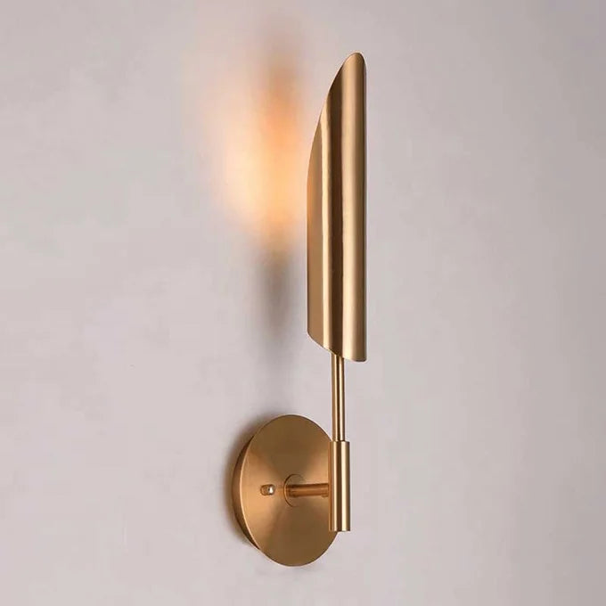 LuxeGlam - Golden Industrial Wall Lamp for Hotel and Living Room