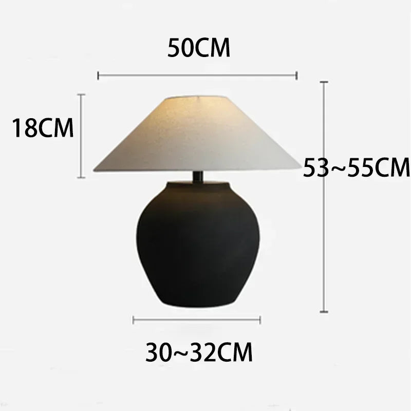 LumeVase – Candeeiro de Mesa em Cerâmica com Design Minimalista