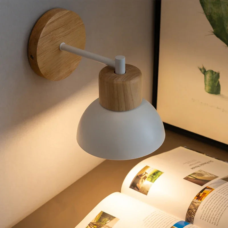 NordicWood - LED Wall Lamp Wood Iron Lighting