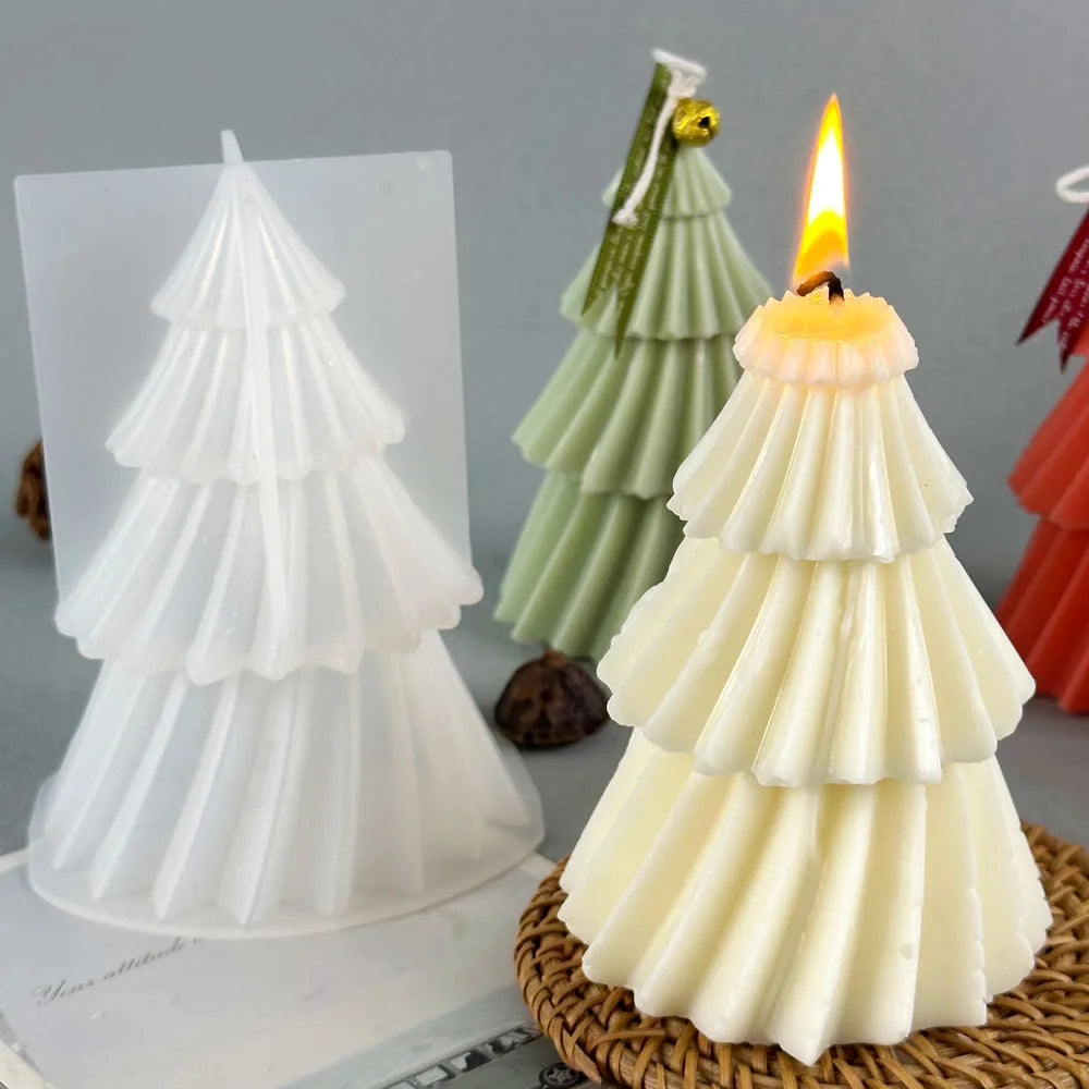 GeoPine – Geometric Pine Shape for Candles and Soap
