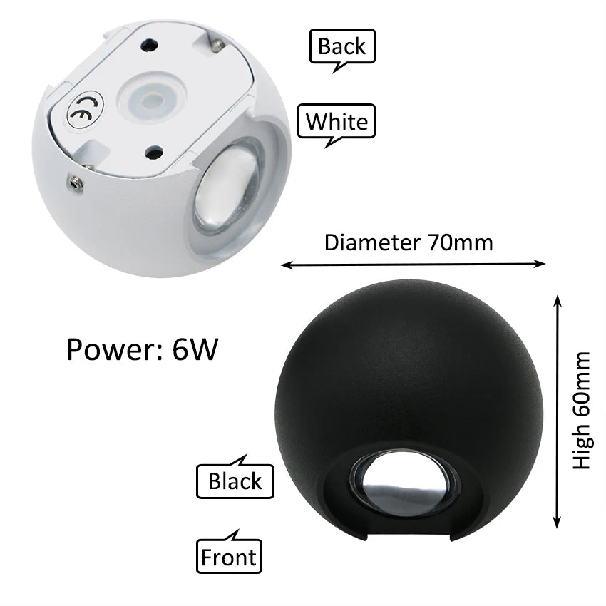 Solar Light - Wall Mount 6W | Waterproof For Outdoor Use