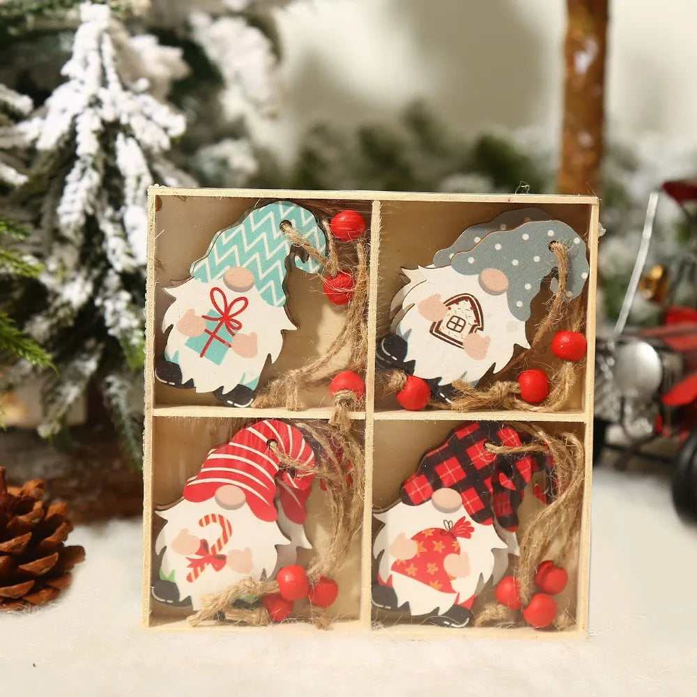 OrnamentGnomes – Wooden Hanging Decorations for Christmas