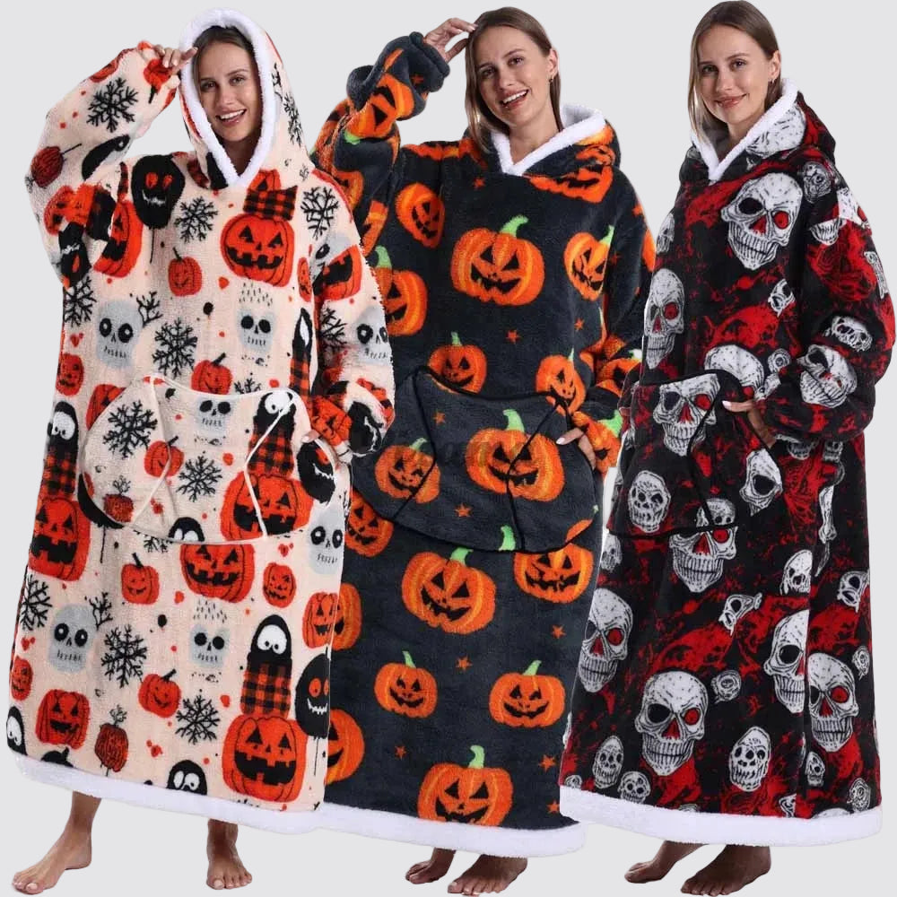 Sweatshirt com Capuz de Lã Ampla Estilo Aconchegante e Elegante Saco-Cama com Capuz