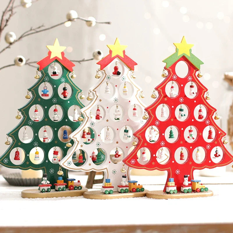 ElegantBoom - Wooden Christmas Decoration for Desk