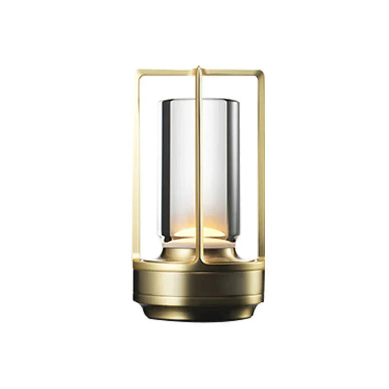 LumiCristal - Candeeiro de Mesa de Cristal Recarrregável Sem Fios, Iluminação Ambiente LED para Sala de Estar e Varanda