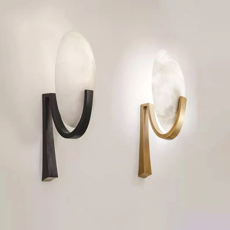 NordicGlow - Candeeiro de Parede em Mármore com Elegância Moderna