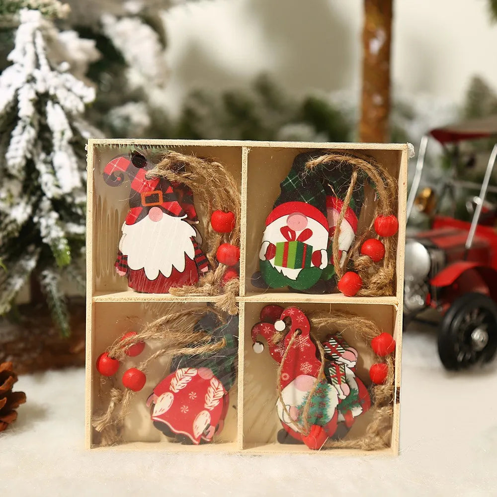 OrnamentGnomes – Wooden Hanging Decorations for Christmas