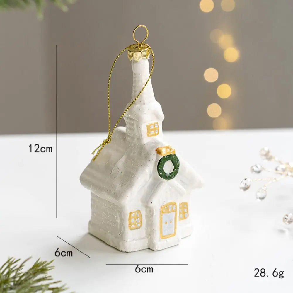 Christmas House - Snowman House Pendant