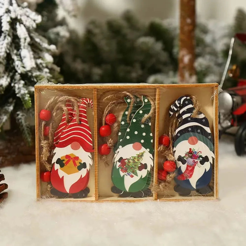 OrnamentGnomes – Wooden Hanging Decorations for Christmas