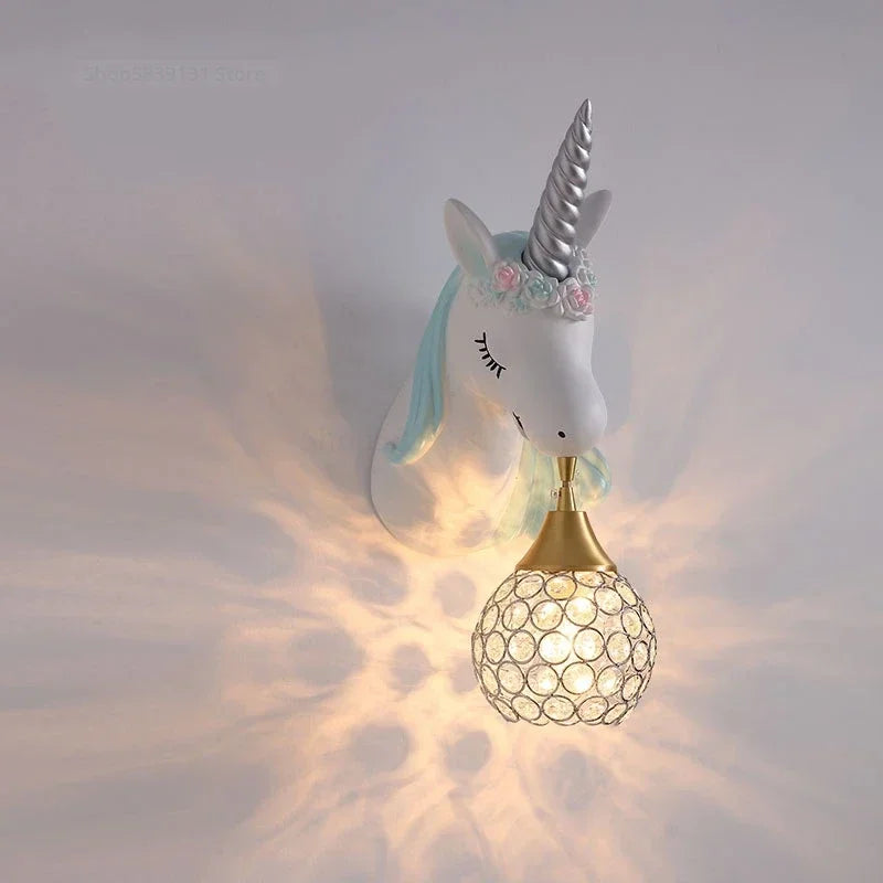 UnicornLight - Children's Room Wall Lamp Modern Cartoons Sconce Lamp