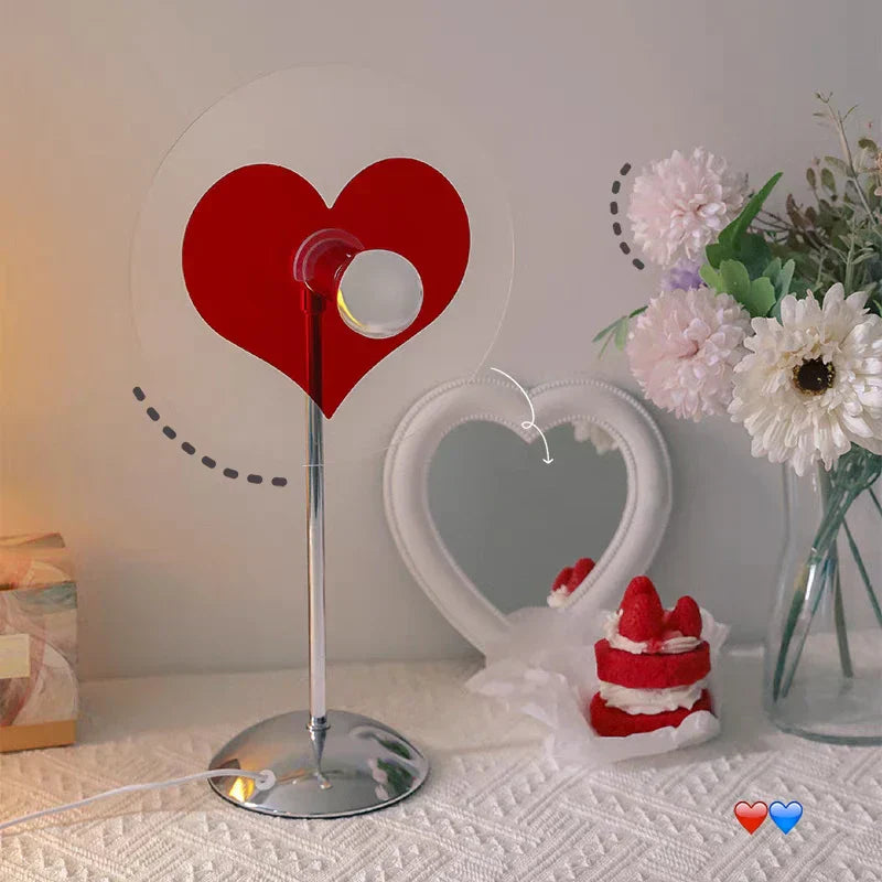RomanticGlow - Lâmpada Projetora LED com Iluminação Ambiente Quente
