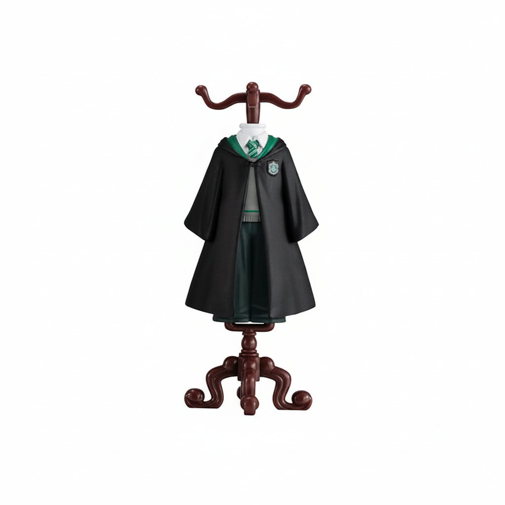 Costume di Halloween con Mantello Nero e Corna da Bambola