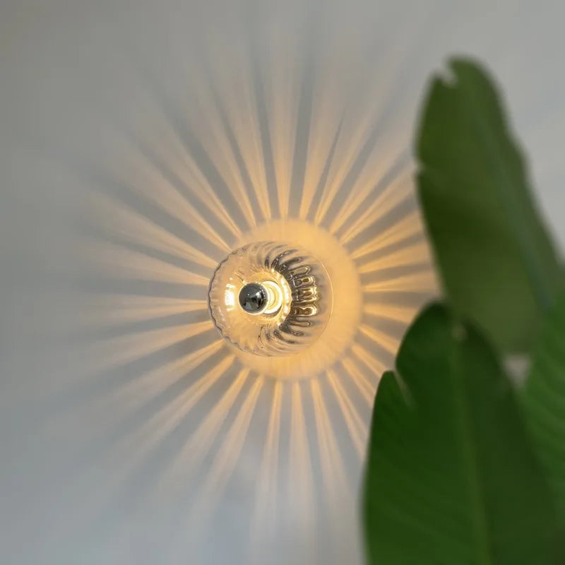 BauhausLight - Glass Wall Lamp with E14 Socket for Living Room and Hallway