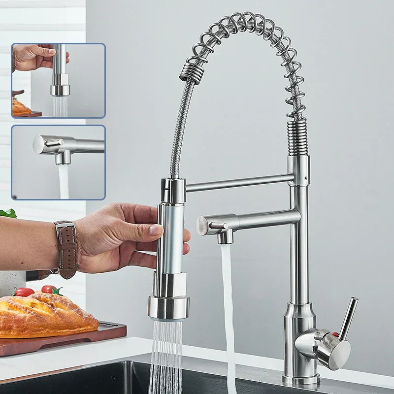 FlexiNickel – 360° Rotating Kitchen Mixer Tap
