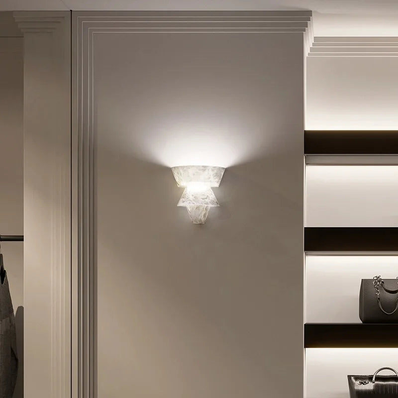 MarbleGlow - Minimalist Wall Lamp made of Natural Stone