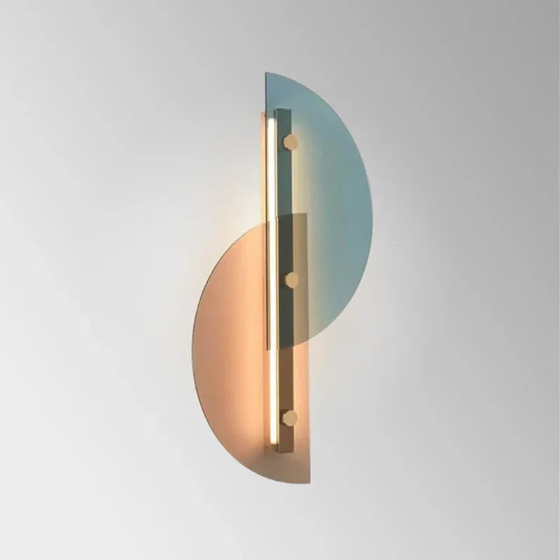 LichtBoog - Candeeiro de Parede de Vidro Semicircular Criativo Design Moderno