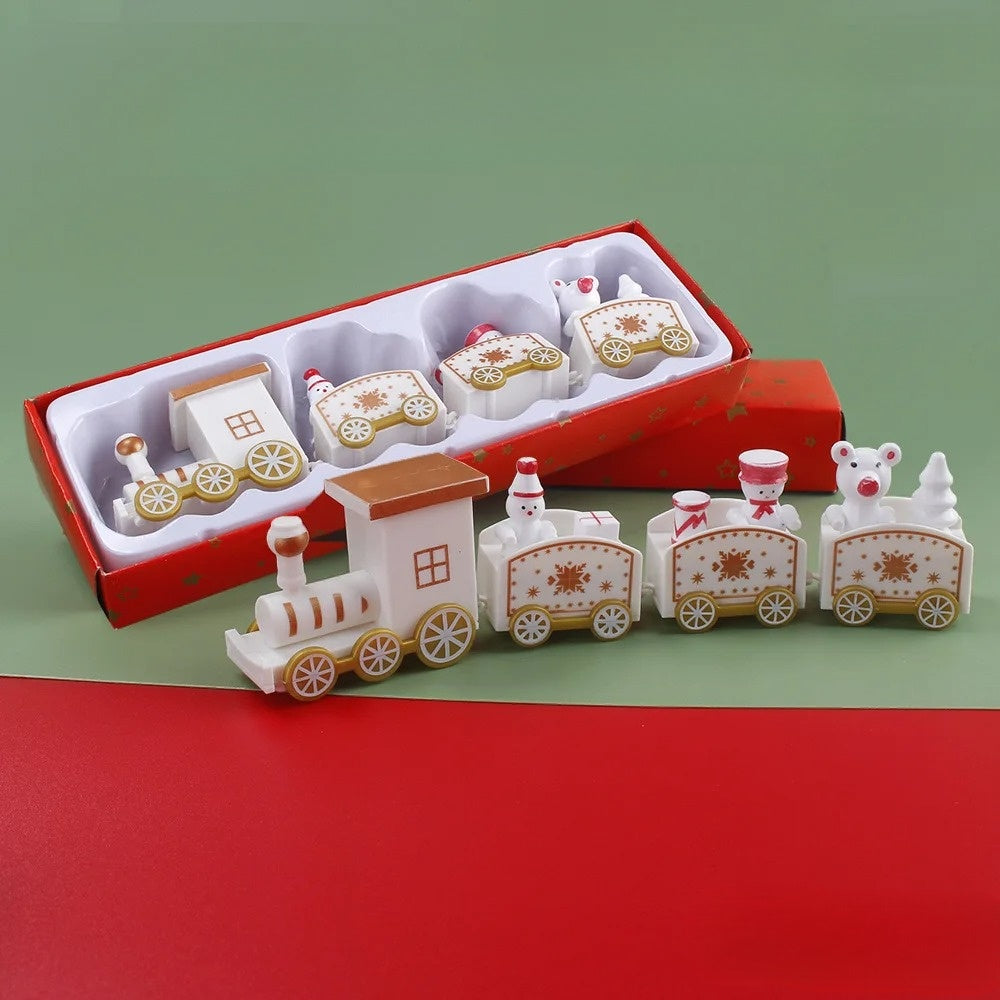 KerstExpress - Festive Plastic Christmas Train for Decoration