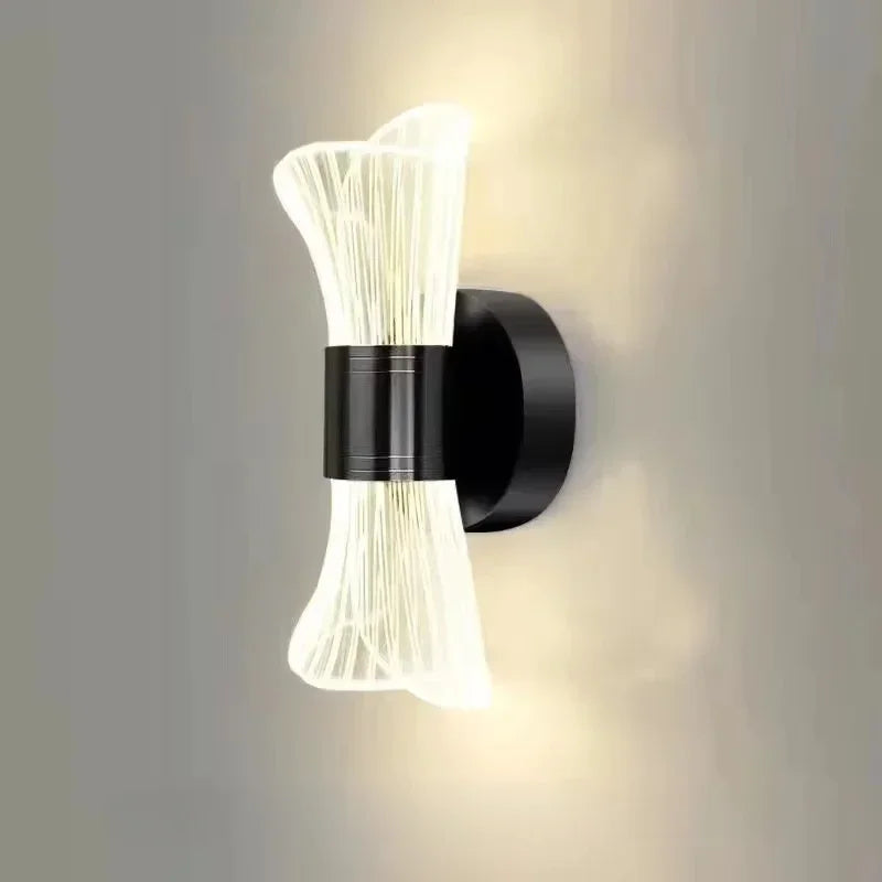 GlowCurve - Lampada da parete LED moderna per camera da letto e soggiorno