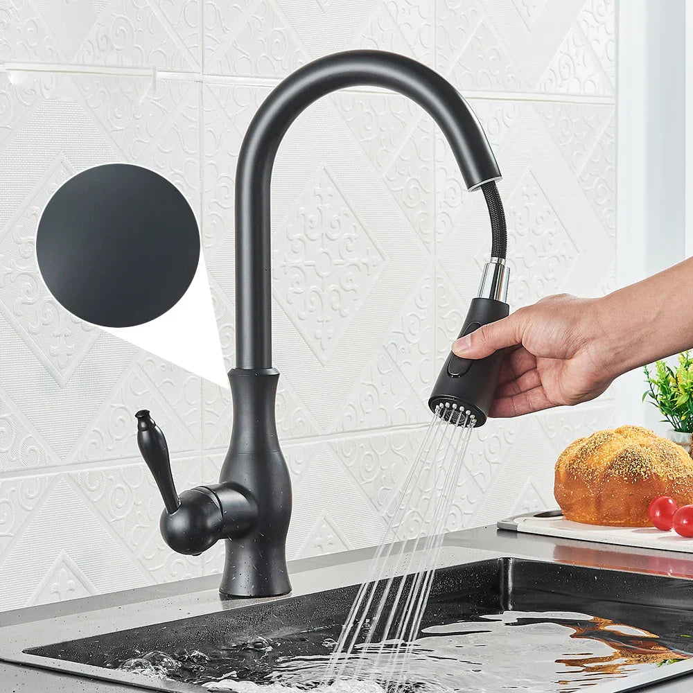 GoldFlow – Golden Kitchen Mixer Tap