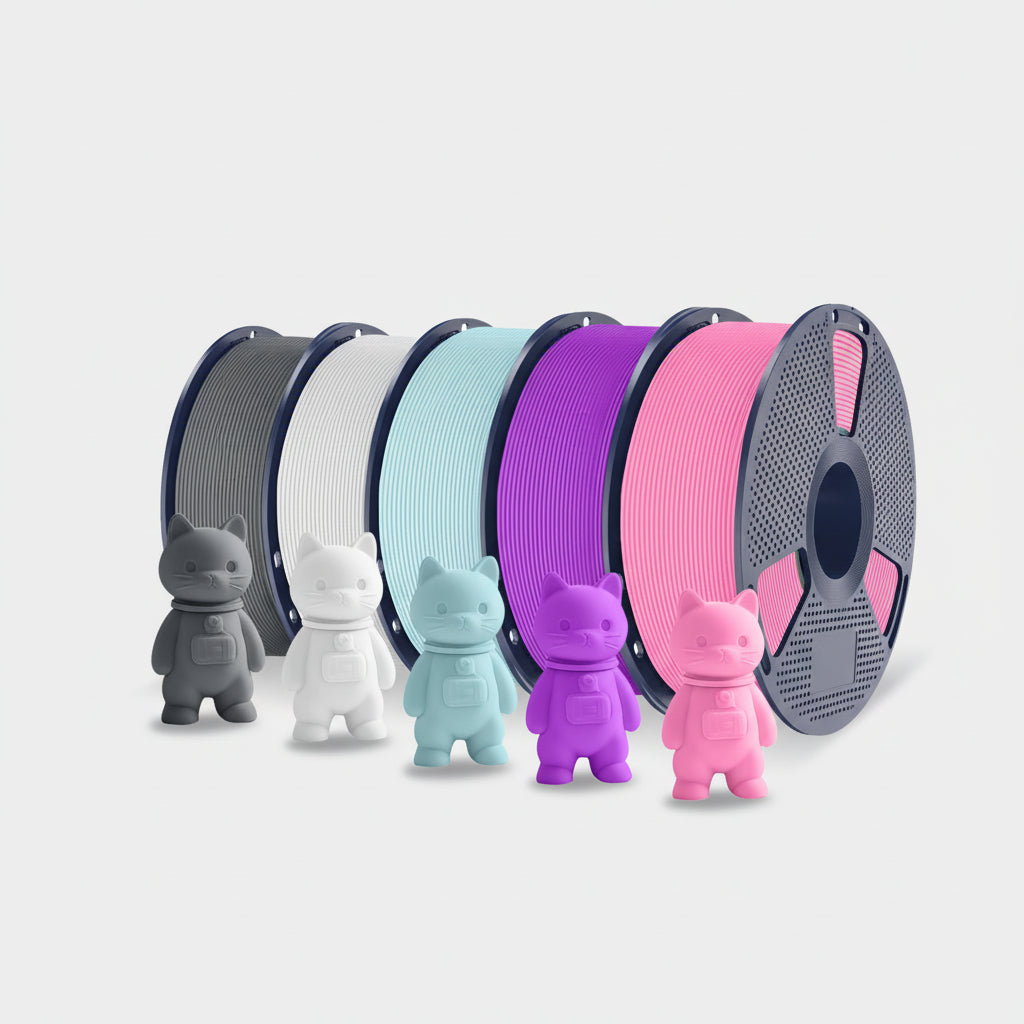 PLA Matte 3D Filament FDM Printers Colorful Environmentally Friendly Materials