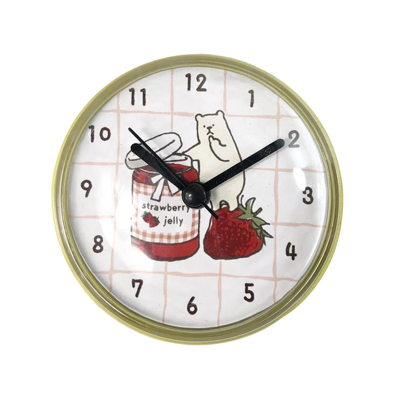 Reloj impermeable mini con ventosa para baño y cocina