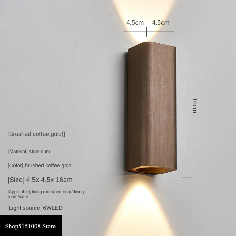 GlowLuxe - Lampada da parete LED moderna per camera da letto e corridoio