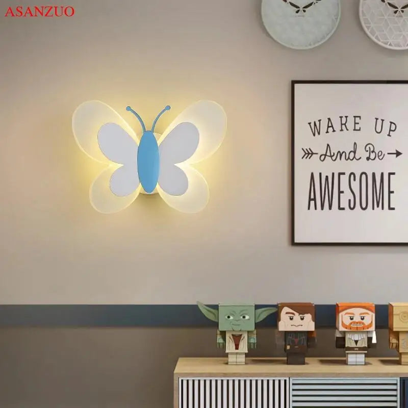 ButterflyGlow - Acrylic Butterfly LED Wall Lamp for Children's Room and Bedroom Decor