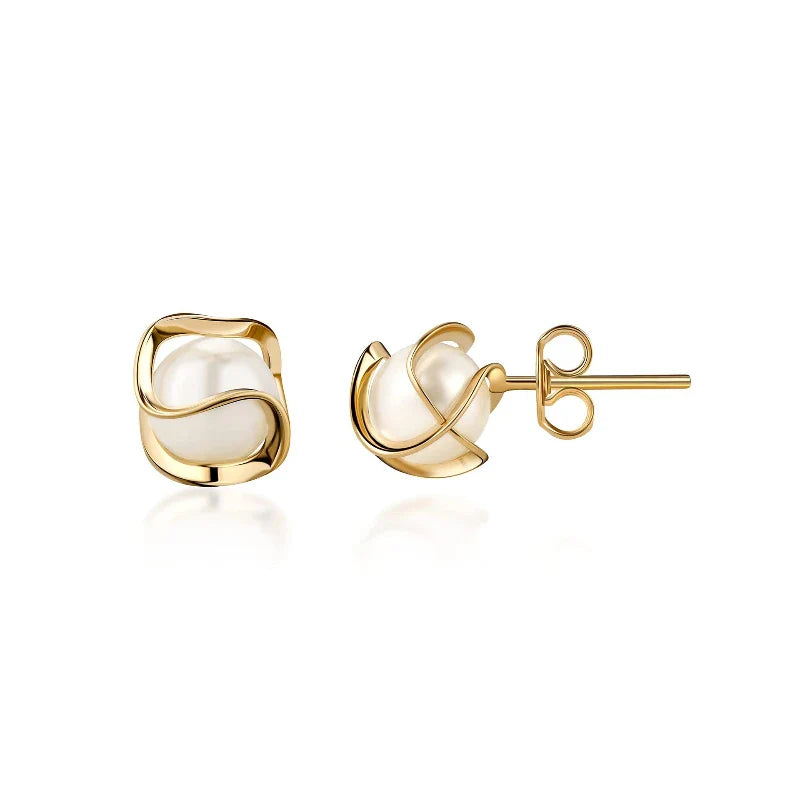 Moederdag Oorbellen Parel Studs Elegant Minimalistisch Cadeau - Image 3