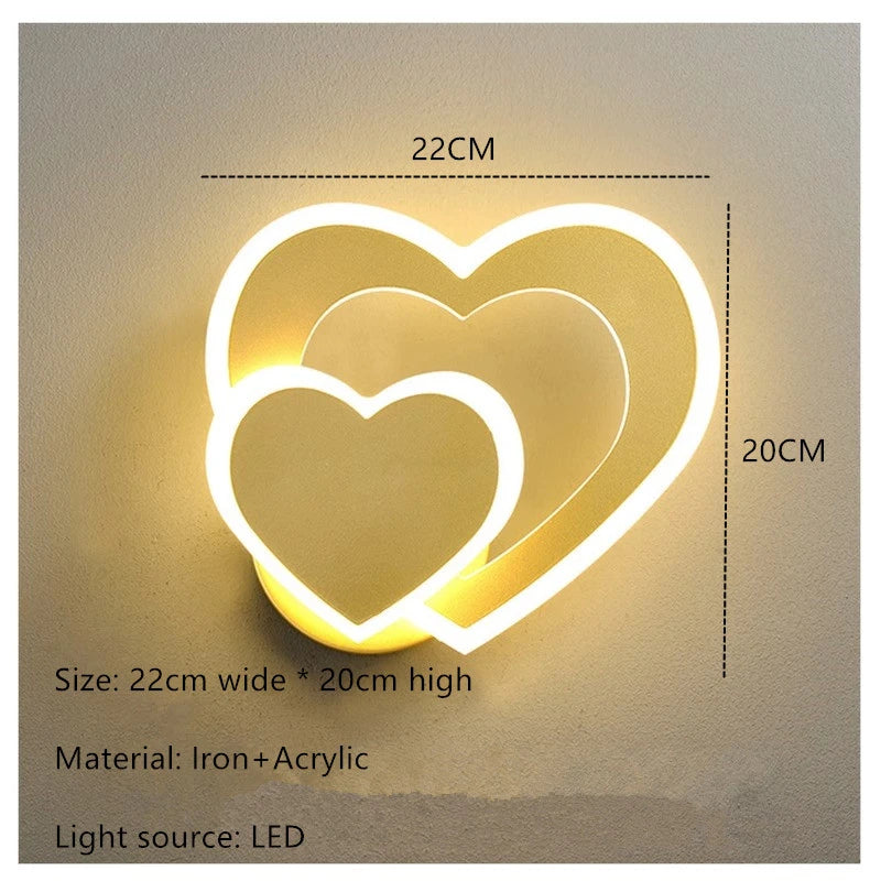 Lampada da parete HeartWall - Illuminazione d'atmosfera LED creativa