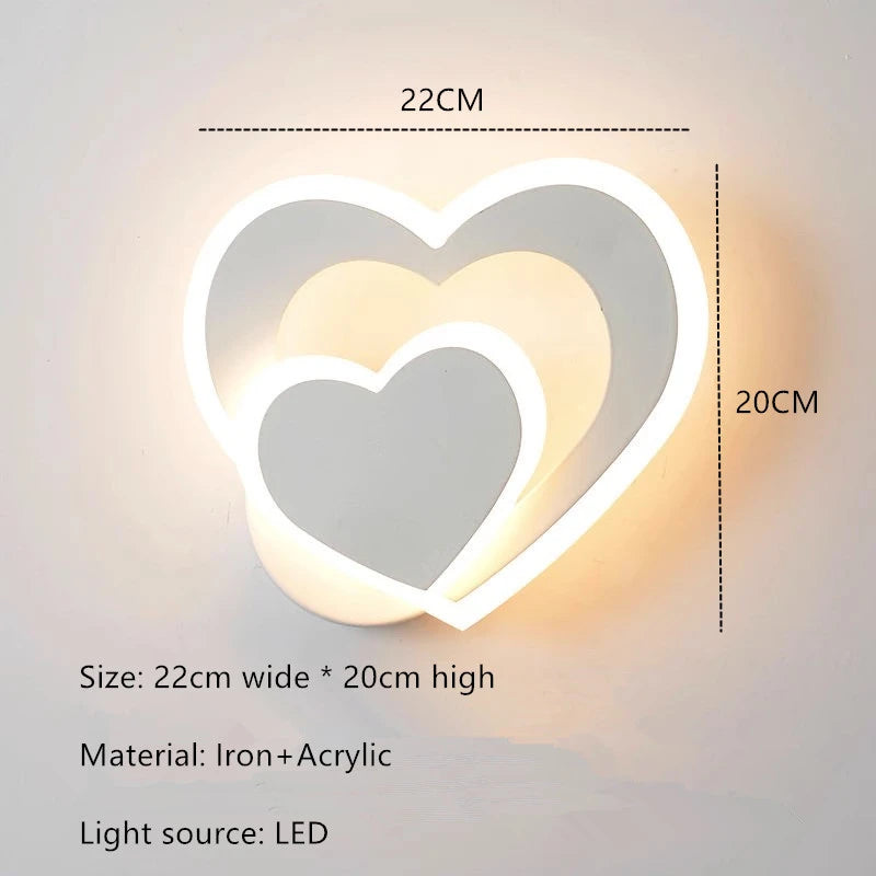 Lampada da parete HeartWall - Illuminazione d'atmosfera LED creativa