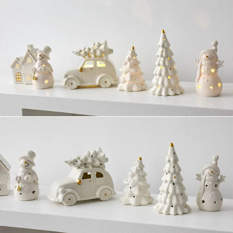 SnowGlow - Illuminated Ceramic Snowman