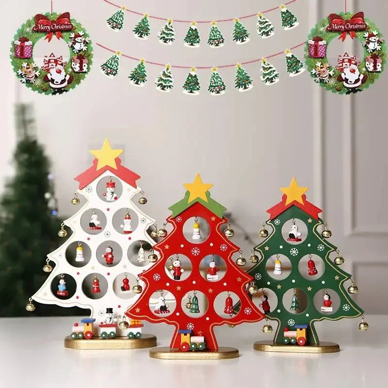 ElegantBoom - Wooden Christmas Decoration for Desk