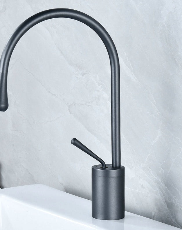 Torneira de Lavatório Estilo Gotas para Casa de Banho Giratória Torneira de Cascata