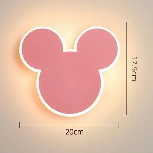 PinkRabbit - Lampada da parete per cameretta bambini LED Illuminazione decorativa