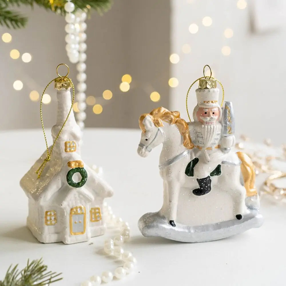 Christmas House - Snowman House Pendant