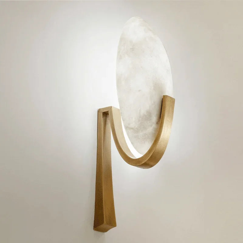NordicLuxe - Copper Marble Wall Lamp for Living Room and Bedroom
