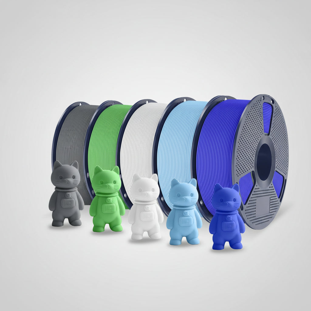PLA Matte 3D Filament FDM Printers Colorful Environmentally Friendly Materials