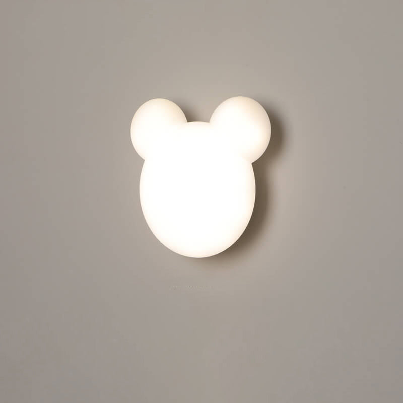 Lámpara de pared LED minimalista con forma de oso de dibujos animados